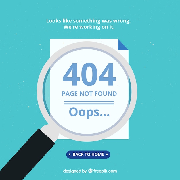 Vector gratuito plantilla de error 404 en estilo plano