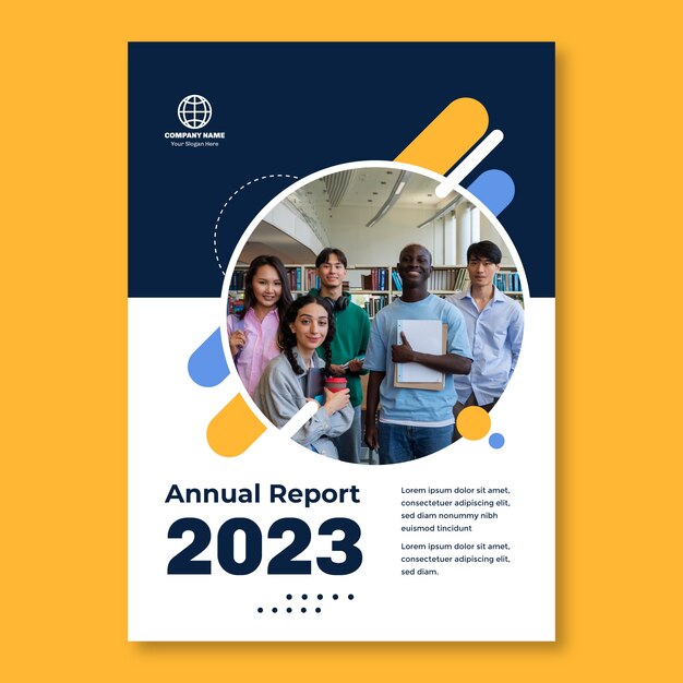 Plantilla de escuela internacional de diseño plano