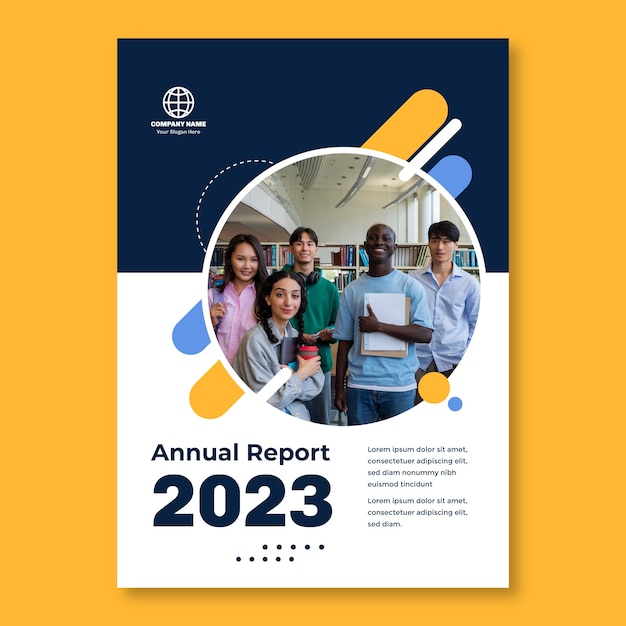 Plantilla de escuela internacional de diseño plano