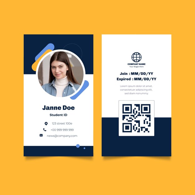 Plantilla de escuela internacional de diseño plano