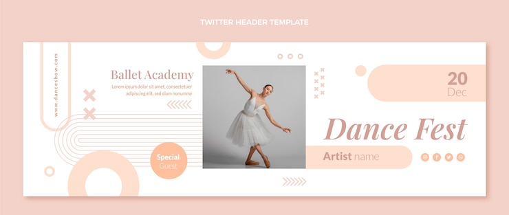 Vector gratuito plantilla de espectáculo de danza de diseño plano