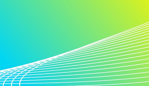 plantilla de estilo degradado de fondo de onda de línea