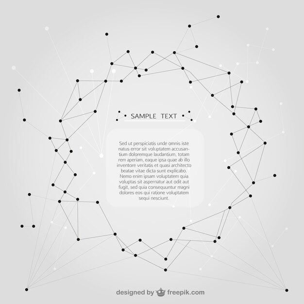 Plantilla con estructura de puntos