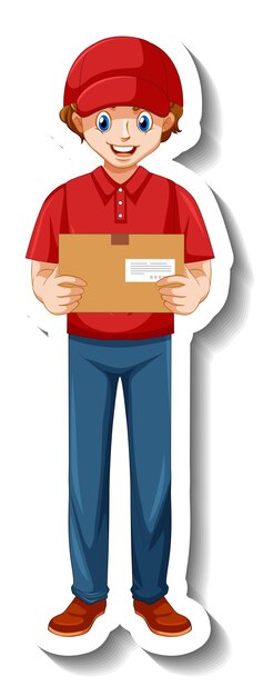 Una plantilla de etiqueta con un repartidor en cajas de sujeción uniformes