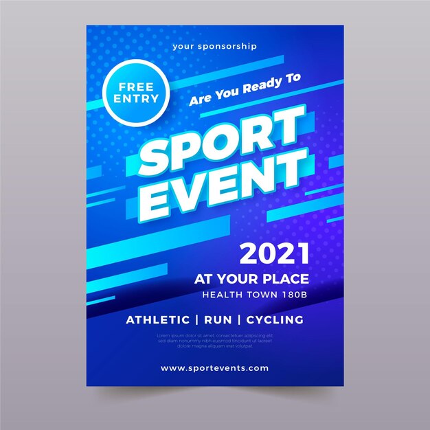 Plantilla de evento deportivo para póster
