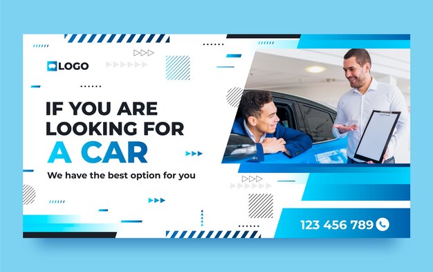 plantilla de Facebook para concesionarios de automóviles