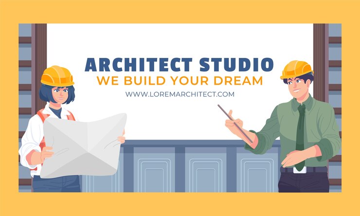 Vector gratuito plantilla de facebook de desarrollo de arquitectura de diseño plano