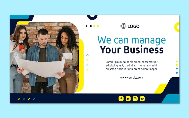 Vector gratuito plantilla de facebook de taller de negocios de diseño plano