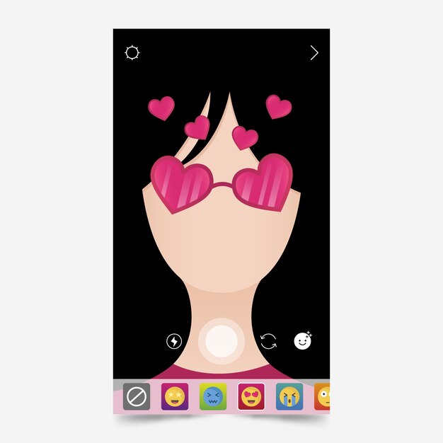 Plantilla de filtro de instagram ar