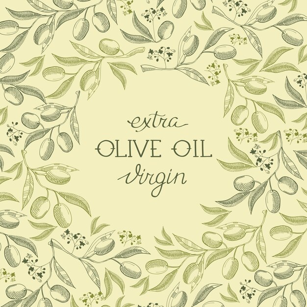 Plantilla floral vintage natural