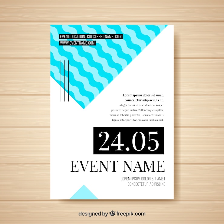 Vector gratuito plantilla de flyer abstracto