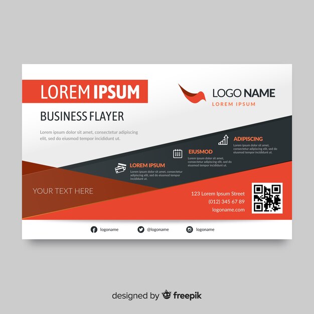 Plantilla de flyer para negocio