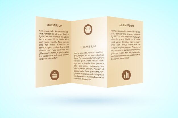 Plantilla de folleto comercial