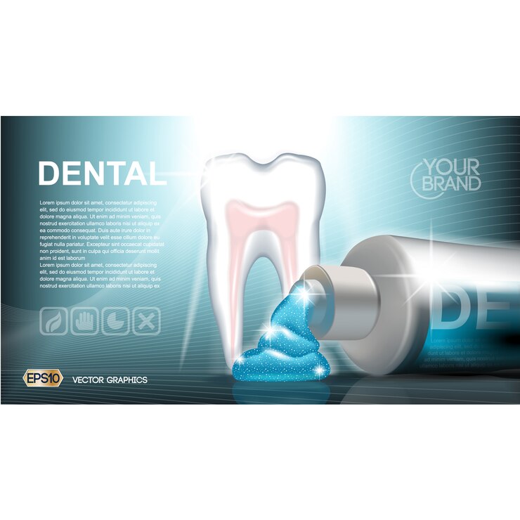 Vector gratuito plantilla de folleto de cuidado dental