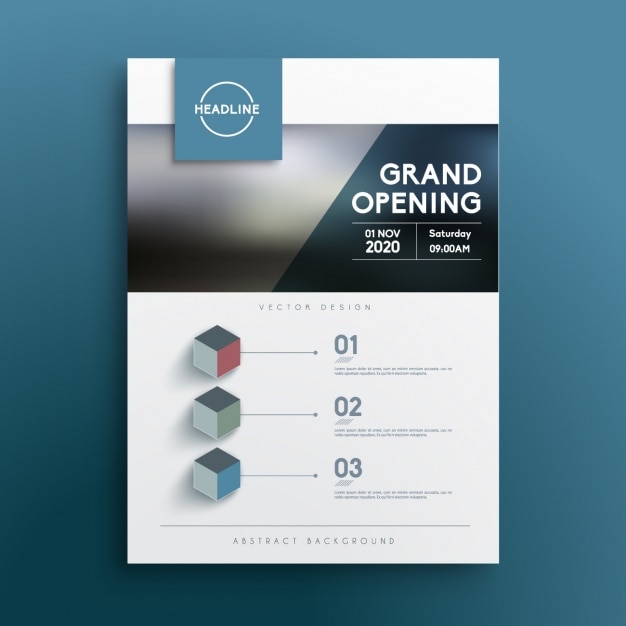 Vector gratuito plantilla de folleto para empresas