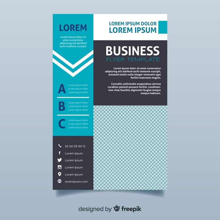Vector gratuito plantilla de folleto para empresas