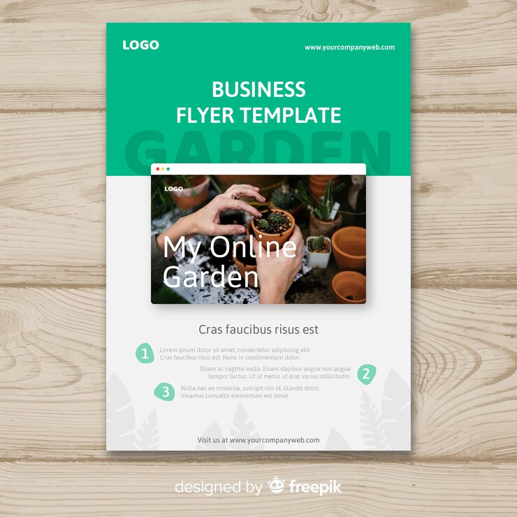 Vector gratuito plantilla de folleto de negocios