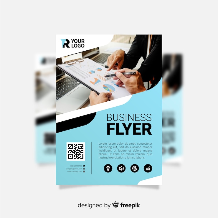 Vector gratuito plantilla de folleto de negocios