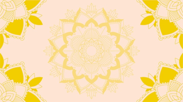 Vector gratuito plantilla de fondo con diseños de mandala