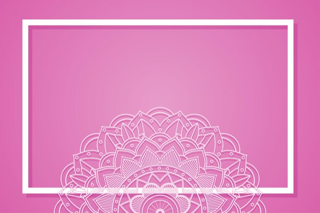 plantilla de fondo con diseños de mandala