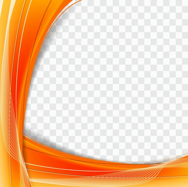 Plantilla de fondo naranja ondulado