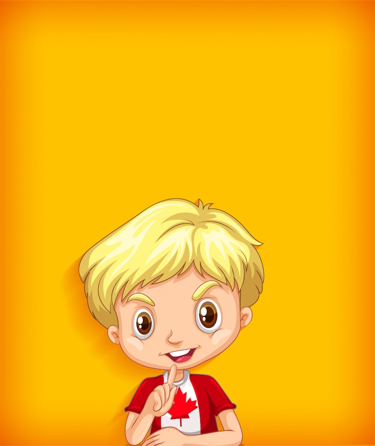 Vector gratuito plantilla de fondo con pared de color liso y niño feliz