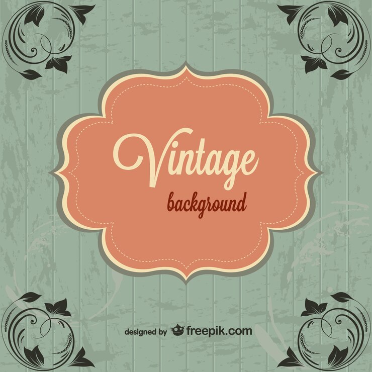 Vector gratuito plantilla de fondo vintage