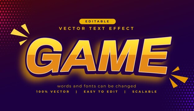 plantilla de fuente editable para efectos de texto de juego