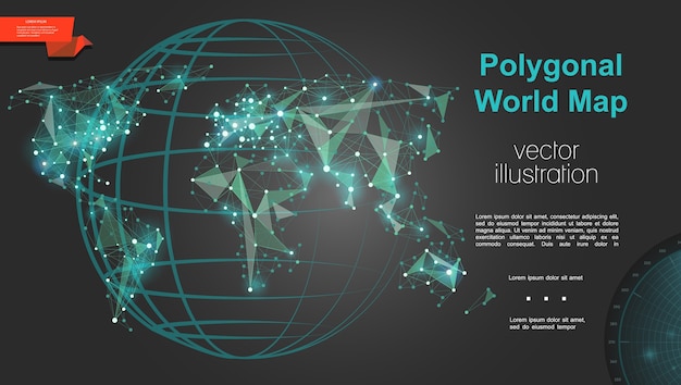 Plantilla de geografía y cartografía global