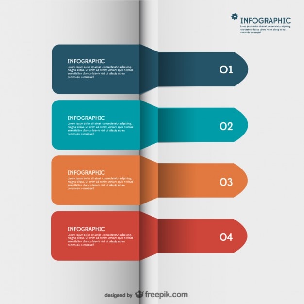 Plantilla de infografía 3d