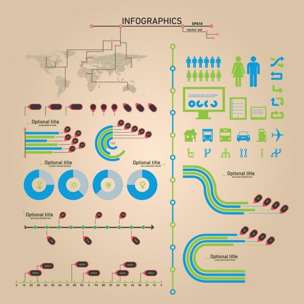 Vector gratuito plantilla de infografía a color