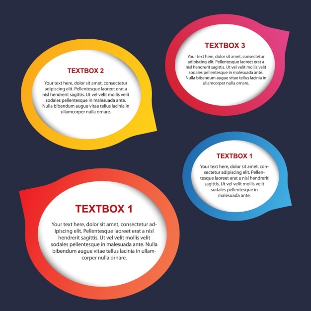 Plantilla de infografía a color