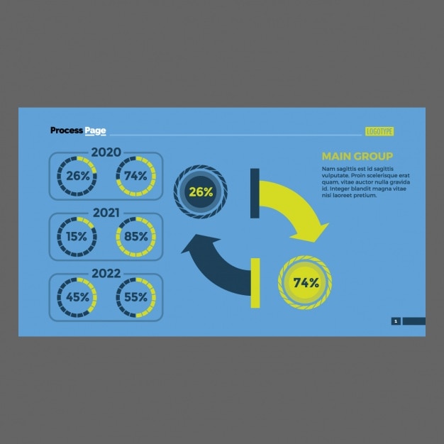 Vector gratuito plantilla de infografía a color