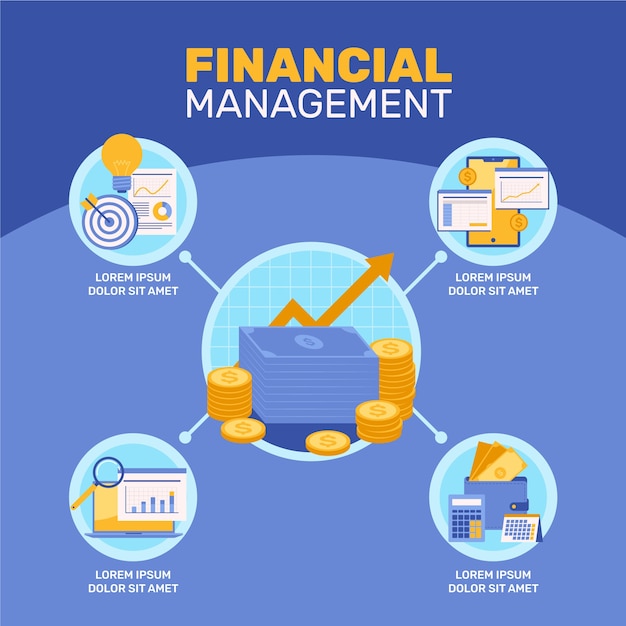 plantilla de infografía de contabilidad financiera