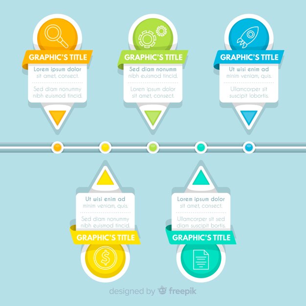 Plantilla de infografía corporativa empresarial, composición de elementos infográficos