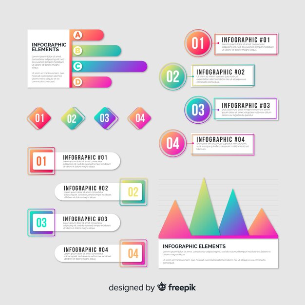 Plantilla de infografía corporativa empresarial, composición de elementos infográficos
