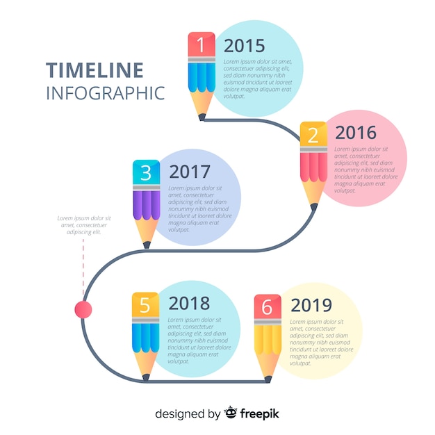 Vector gratuito plantilla de infografía corporativa empresarial, composición de elementos infográficos