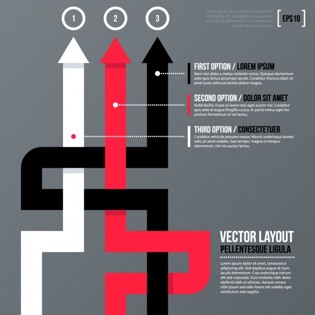 Vector gratuito plantilla de infografía con cuadrados