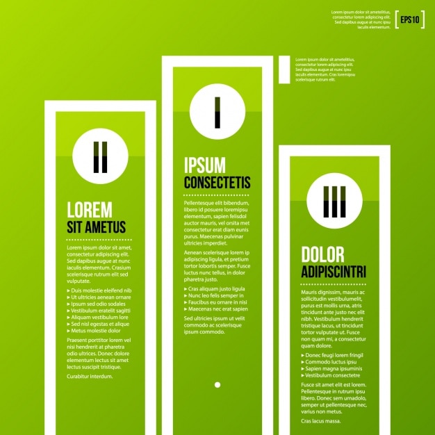 Vector gratuito plantilla de infografía con cuadrados