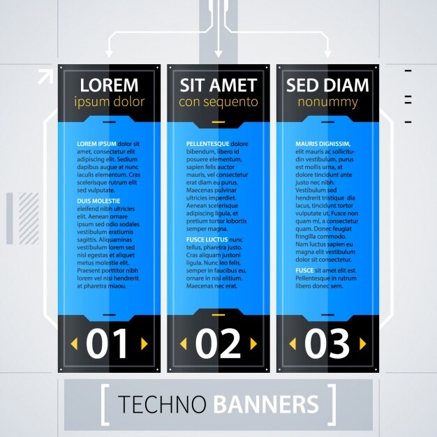 Vector gratuito plantilla de infografía con cuadrados