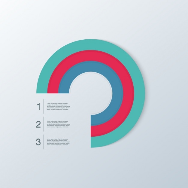 Vector gratuito plantilla de infografía con cuadrados