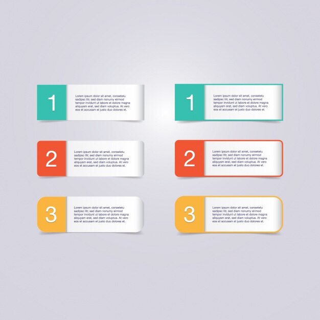 Plantilla de infografía con cuadrados