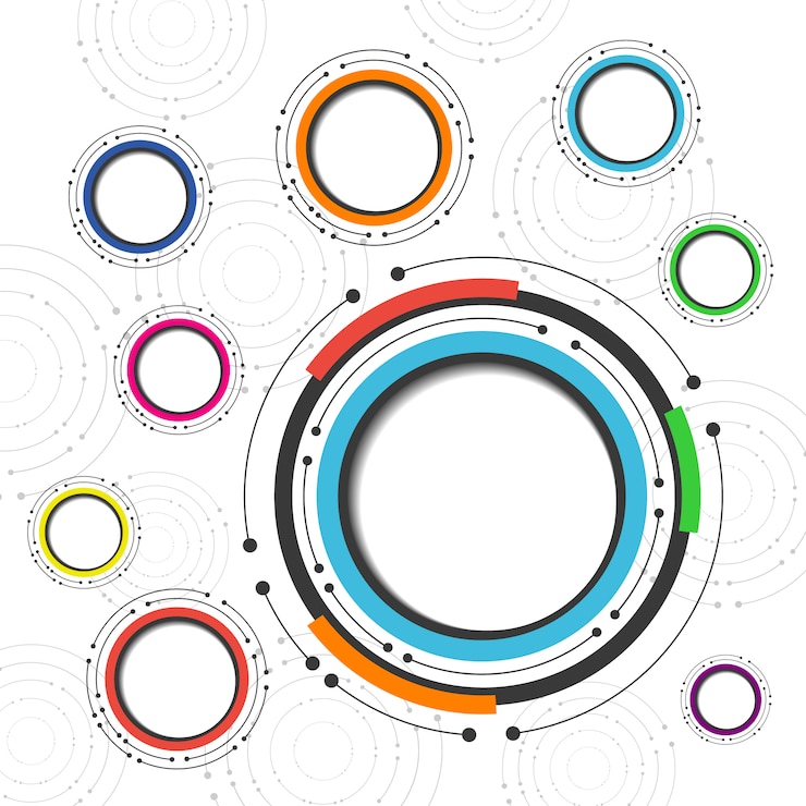 Vector gratuito plantilla de infografía con cuadrados