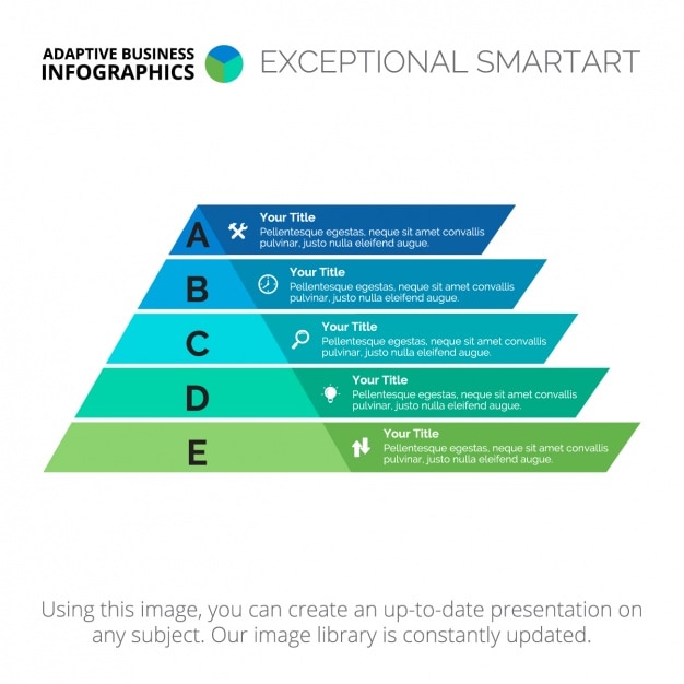 Vector gratuito plantilla de infografía con cuadrados