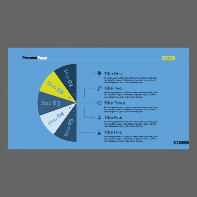 Vector gratuito plantilla de infografía con cuadrados