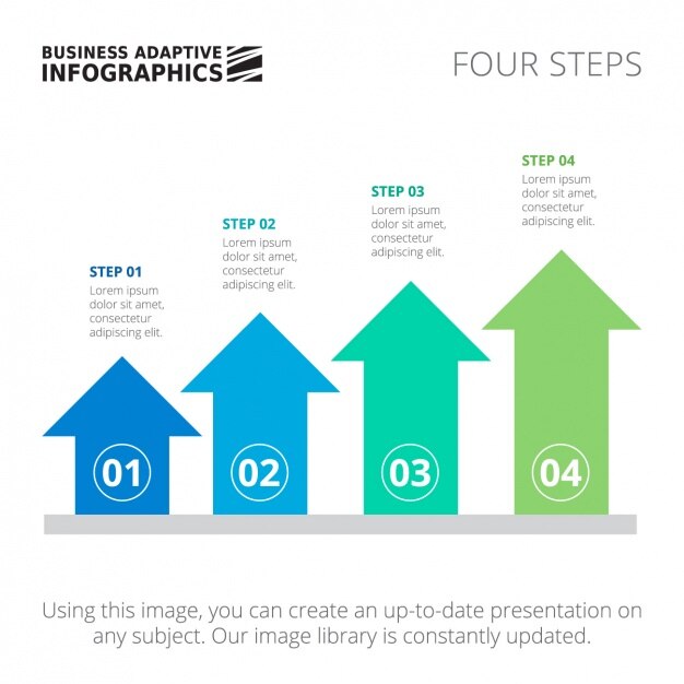 Vector gratuito plantilla de infografía con cuadrados