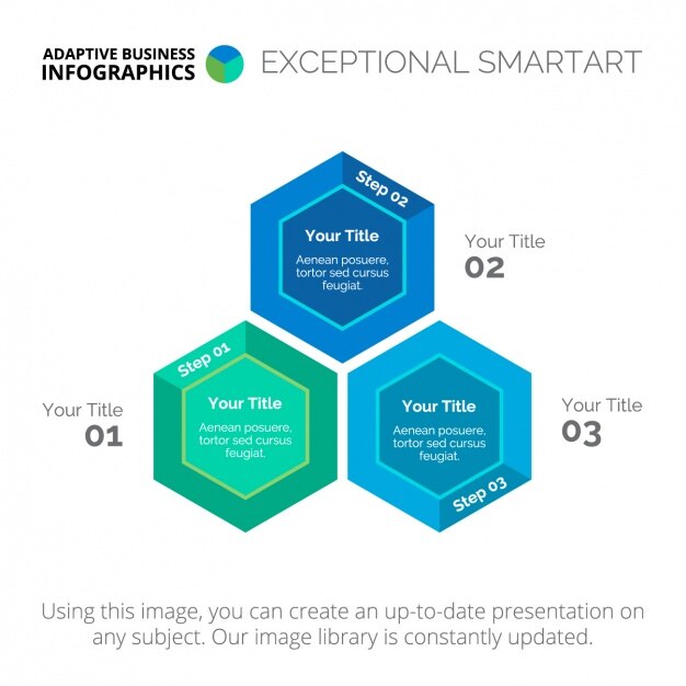 Vector gratuito plantilla de infografía con cuadrados