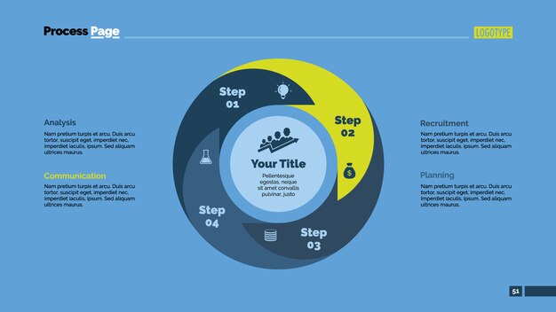 Plantilla de infografía con cuadrados