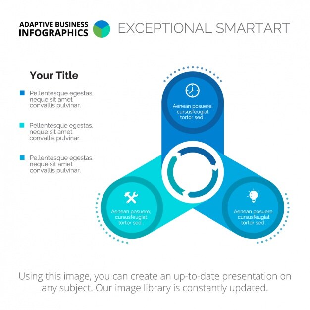 Vector gratuito plantilla de infografía con cuadrados