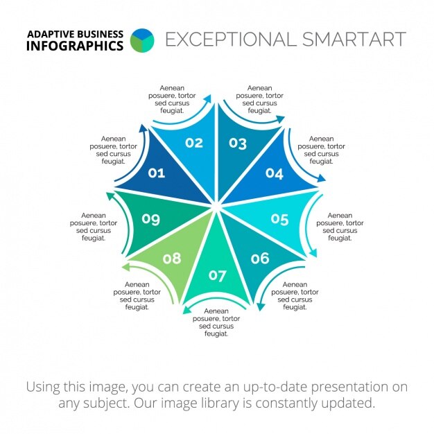 Vector gratuito plantilla de infografía con cuadrados
